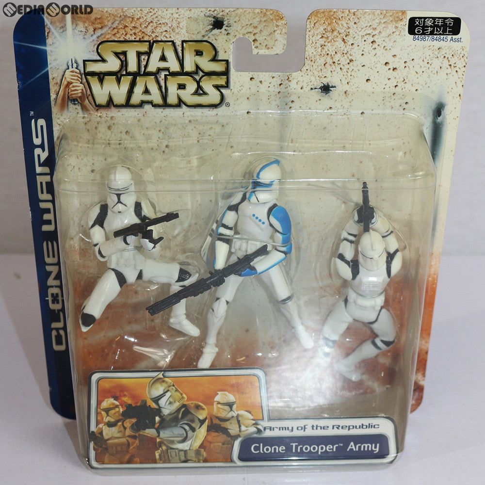 【中古即納】[FIG] スター・ウォーズ マルチパック クローン・トルーパー アーミー(青) STAR WARS クローン大戦 完成品 フィギュア(84987) トミーダイレクト(20031231)
