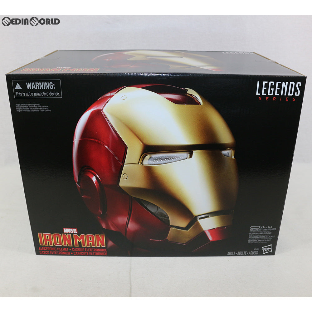 【中古即納】[FIG] ハズブロ レプリカ レジェンド アイアンマン ヘルメット マーベル・コミック 1/1 完成品 フィギュア ハズブロ(20160630)