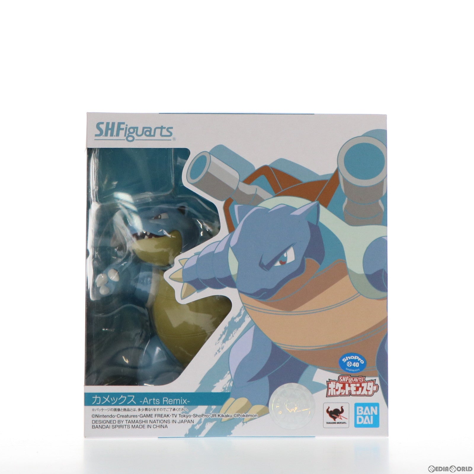 【中古即納】[FIG] S.H.Figuarts(フィギュアーツ) カメックス -Arts Remix- ポケットモンスター 完成品 可動フィギュア バンダイスピリッツ(20191019)