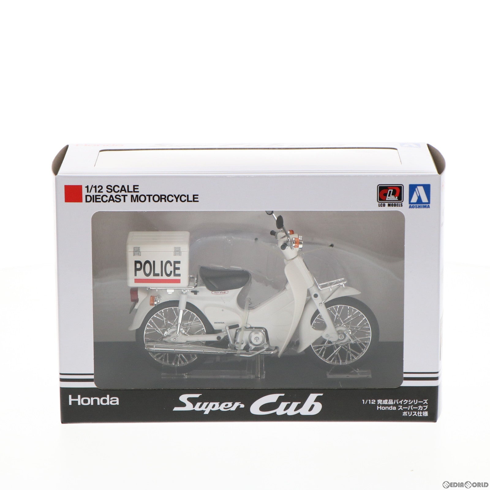 【中古即納】[FIG] 1/12 完成品バイク Honda(ホンダ) スーパーカブ ポリス仕様 ミニカー スカイネット(アオシマ) (20190831)