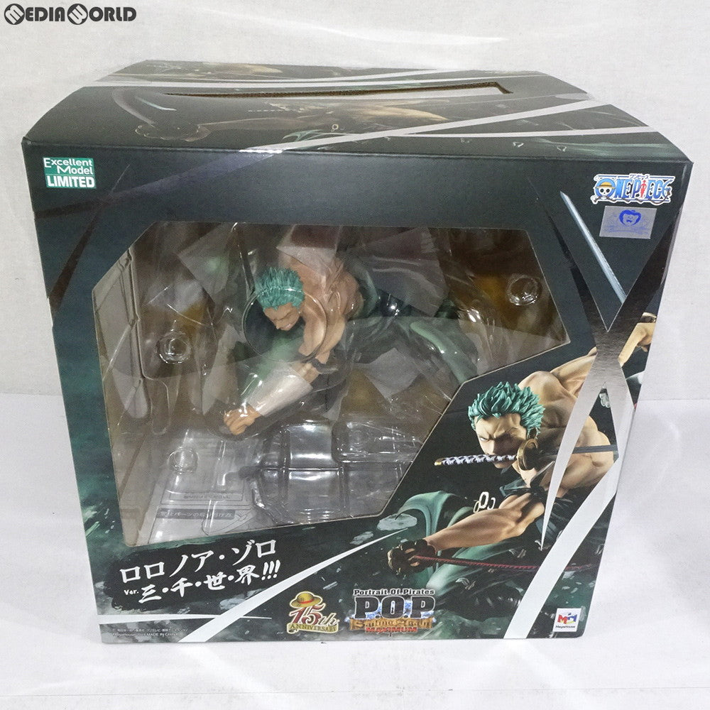 【中古即納】[FIG]Portrait.Of.Pirates P.O.P ワンピース SA-MAXIMUM ロロノア・ゾロ Ver.三・千・世・界!! ONE PIECE 1/8 フィギュア 一部オンラインショップ&麦わらストア限定 メガハウス(20190529)