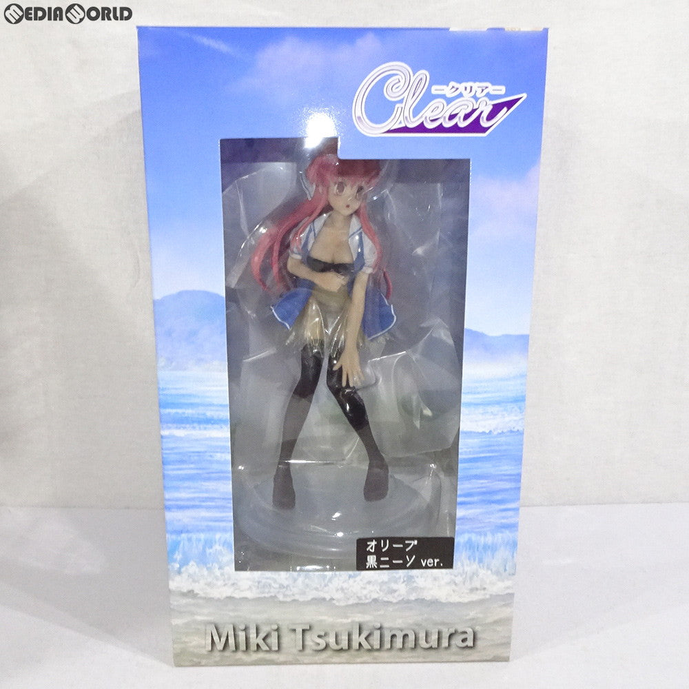 【中古即納】[未開封][FIG]月村美姫(つきむらみき) オリーブ黒ニーソver. Clear-クリア- 完成品 フィギュア ファーストクラス(20090328)