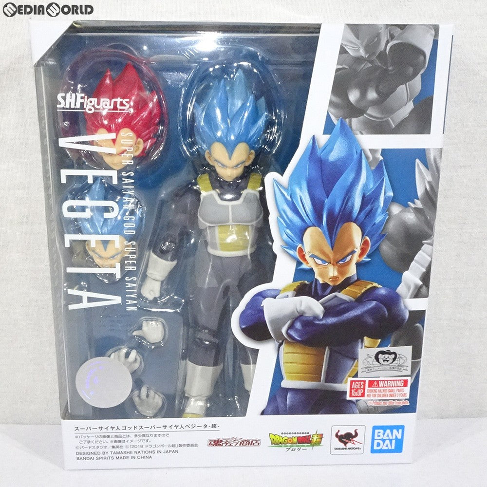 【中古即納】[FIG]魂ウェブ商店限定 S.H.Figuarts(フィギュアーツ) スーパーサイヤ人ゴッドスーパーサイヤ人ベジータ-超- ドラゴンボール超 ブロリー 可動フィギュア バンダイスピリッツ(20190524)