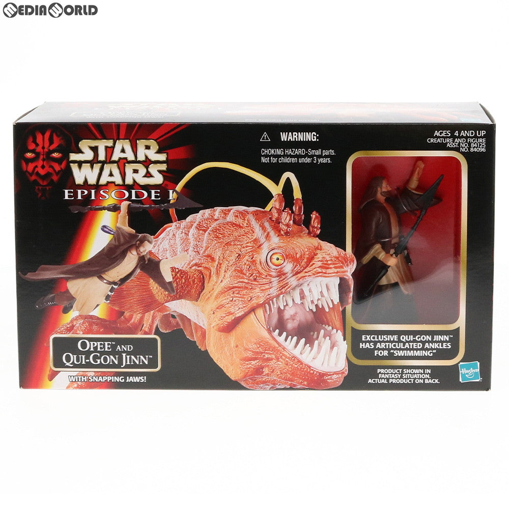 【中古即納】[FIG] オピー・シー・キラー with クワイ=ガン・ジン スター・ウォーズ エピソード1 クリーチャー with フィギュア STAR WARS 完成品 可動フィギュア(84096) トミー(20001231)