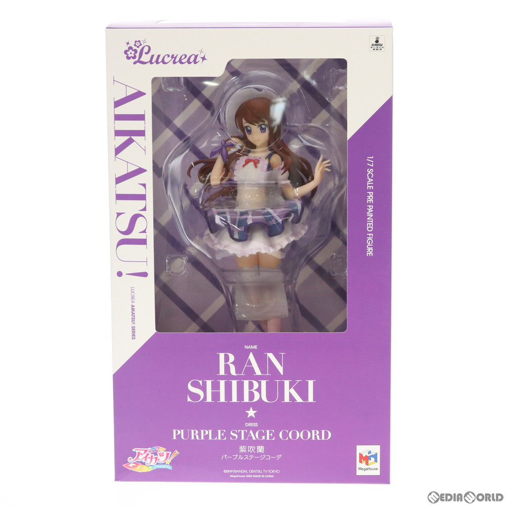 【中古即納】[FIG] Lucrea(ルクリア) 紫吹蘭(しぶきらん) パープルステージコーデ アイカツ! 1/7 完成品 フィギュア メガハウス(20200422)