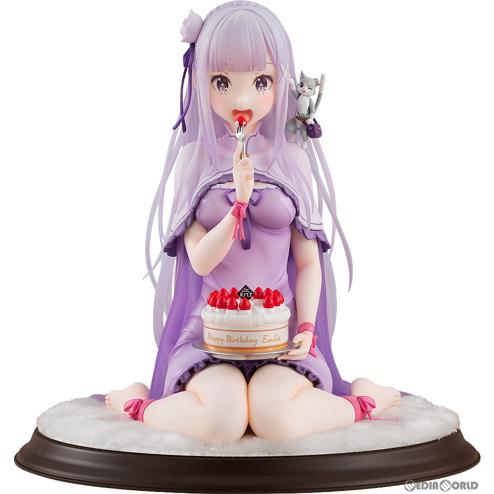 【中古即納】[FIG] エミリア・バースデーケーキVer. Re:ゼロから始める異世界生活 1/7 完成品 フィギュア KADOKAWA(カドカワ) (20200626)