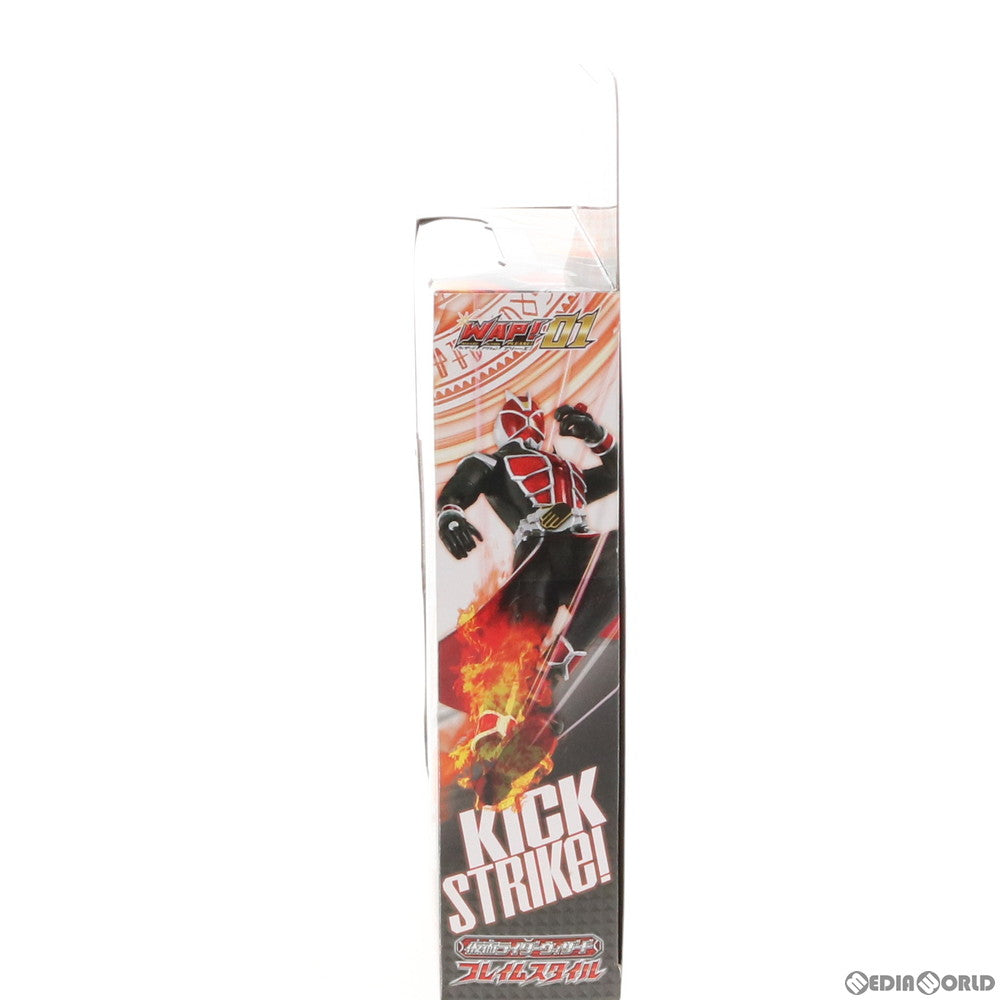 【中古即納】[FIG] WAP!(ウィザードアクションプリーズ!) 01 仮面ライダーウィザード フレイムスタイル 完成品 可動フィギュア バンダイ(20121027)