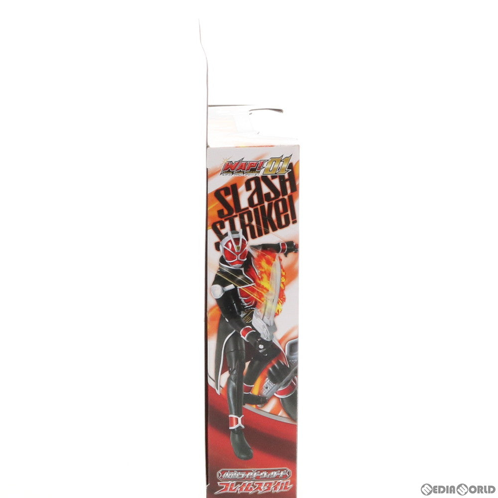 【中古即納】[FIG] WAP!(ウィザードアクションプリーズ!) 01 仮面ライダーウィザード フレイムスタイル 完成品 可動フィギュア バンダイ(20121027)