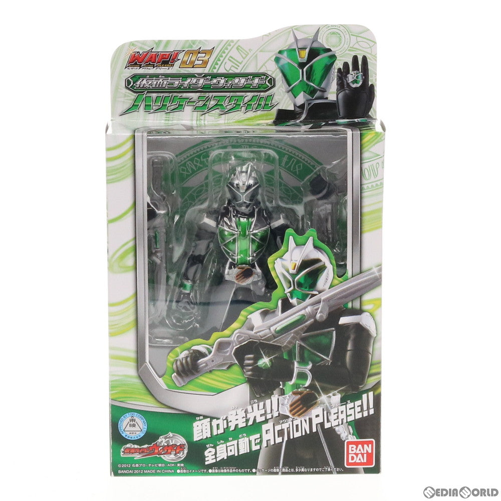 【中古即納】[FIG] WAP!(ウィザードアクションプリーズ!) 03 仮面ライダーウィザード ハリケーンスタイル 完成品 可動フィギュア バンダイ(20121208)