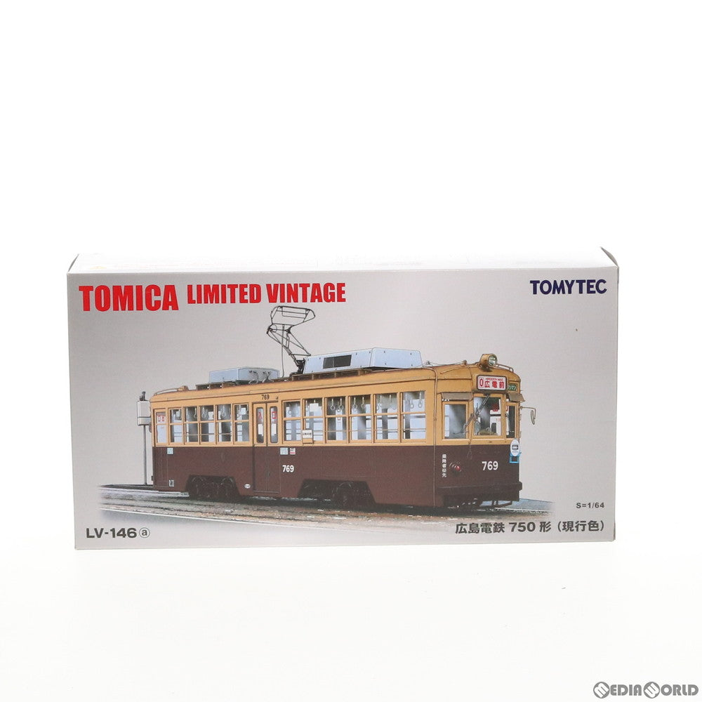 【中古即納】[FIG] トミカリミテッドヴィンテージ LV-146a 広島電鉄750形(現行色) 1/64 完成品 ミニカー(272199) TOMYTEC(トミーテック) (20141108)