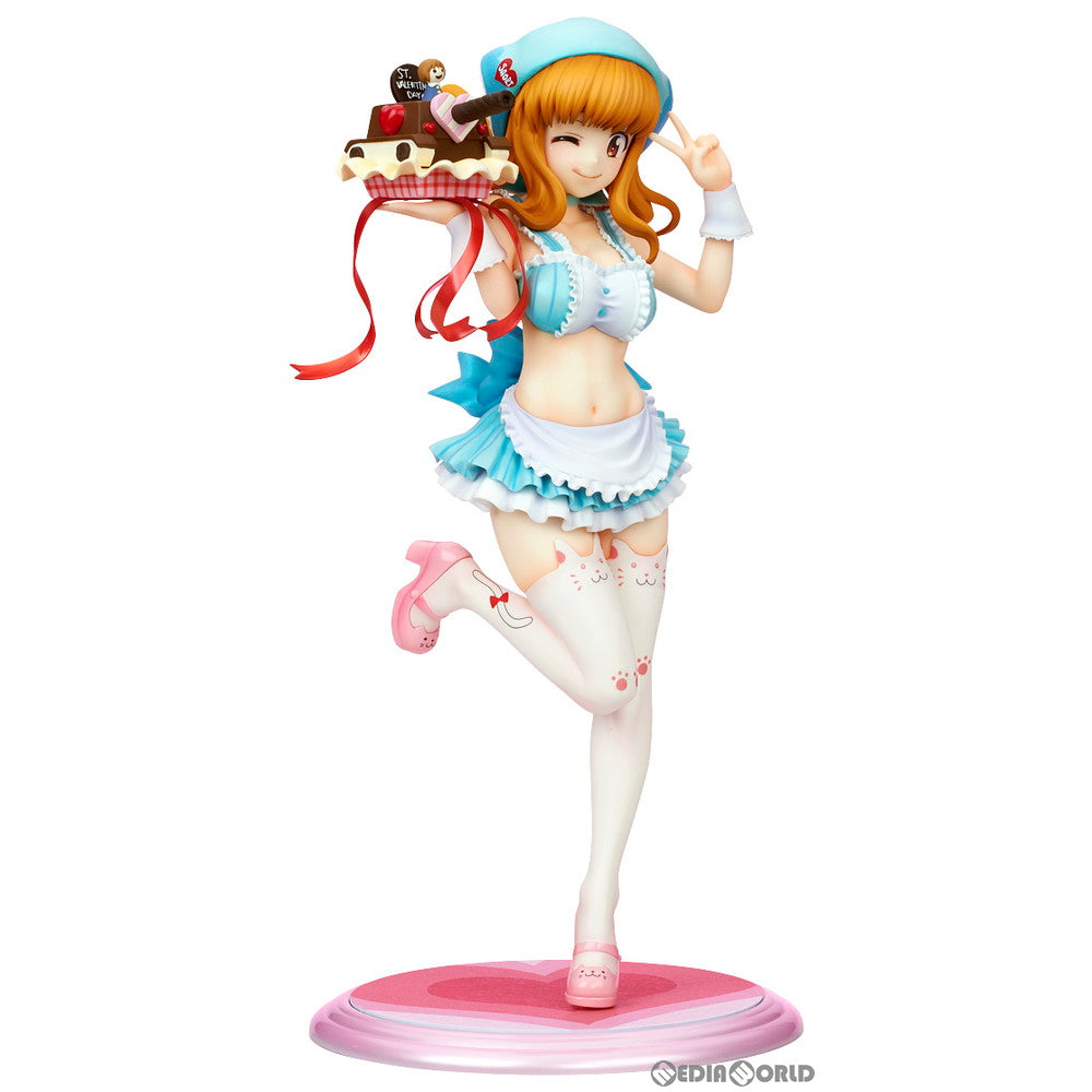 【中古即納】[FIG] ドリームテック 武部沙織【バレンタインエプロン】 ガールズ&パンツァー 1/7 完成品 フィギュア(DT-148) ウェーブ(WAVE) (20191227)