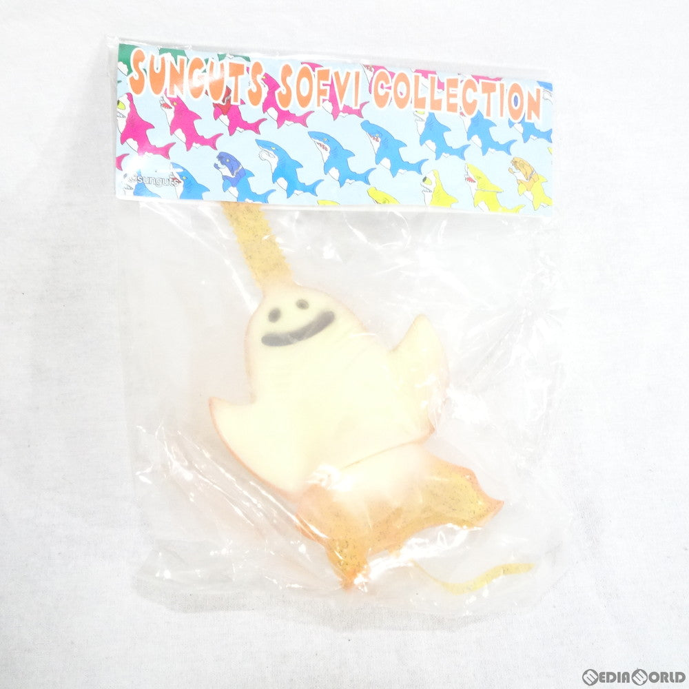 【中古即納】[FIG] 百鬼夜行シリーズ ノコギリエイ ORANGE GOST Ver.(クリアオレンジ×黒ラメ) 完成品 ソフビフィギュア サンガッツ本舗(20160514)