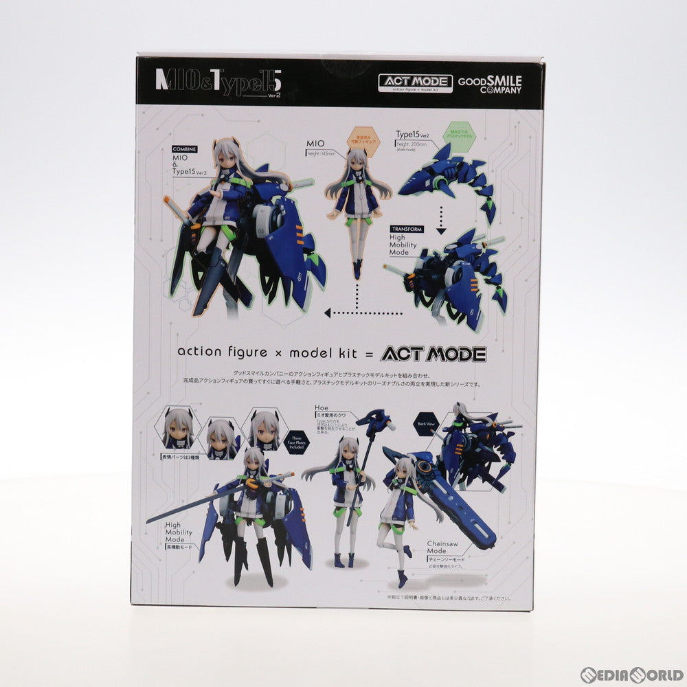 【中古即納】[FIG]ACT MODE ミオ&Type15 Ver2 NAVY FIELD 152 完成品 可動フィギュア プラモデル  グッドスマイルカンパニー(20200809)