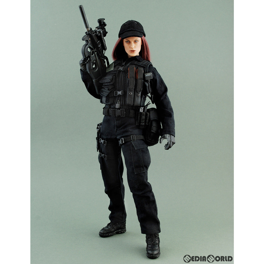 【中古即納】[FIG] ホットトイズ・ミリタリー アメリカ合衆国 シークレットサービス 緊急対応部隊 女性隊員(P90サブマシンガン付属) 1/6 完成品 可動フィギュア(M/SF/081036) ホットトイズ(20090131)