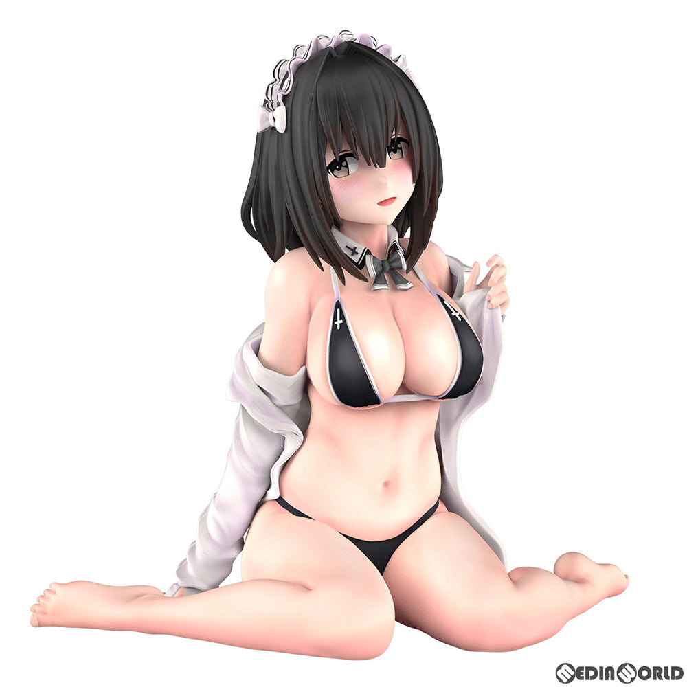 【中古即納】[FIG] 漫画家・イラストレーター新挑限先生「黒水着メイドちゃん」 完成品 フィギュア B´full FOTS JAPAN(ビーフルフォトスジャパン) (20200401)
