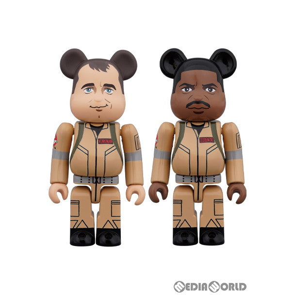 【中古即納】[FIG] BE@RBRICK(ベアブリック) Peter Venkman/Winston Zeddemore GHOSTBUSTERS(ゴーストバスターズ) 100% 2PC SET 完成品 可動フィギュア メディコム・トイ(20200722)