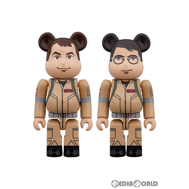 【中古即納】[FIG] BE@RBRICK(ベアブリック) Raymond Stantz/Egon Spengler GHOSTBUSTERS(ゴーストバスターズ) 100% 2PC SET 完成品 可動フィギュア メディコム・トイ(20200722)