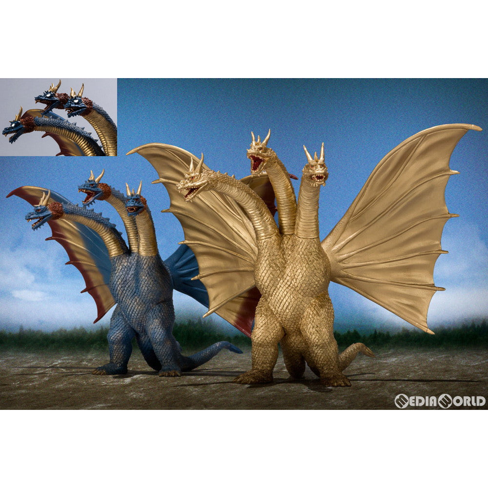 【中古即納】[FIG] プレミアムバンダイ限定 怪獣番外地 キングギドラ(1964) 三つ首セット 三大怪獣 地球最大の決戦 完成品 フィギュア バンダイ(20191226)