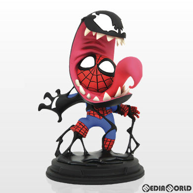 【中古即納】[FIG] スパイダーマン with ヴェノム アニメイテッド ミニスタチュー マーベルコミック 完成品 フィギュア ダイアモンドセレクト(20191231)