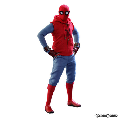 【中古即納】[FIG] ムービー・マスターピース スパイダーマン(ホームメイド・スーツ版) スパイダーマン:ホームカミング 1/6 完成品 可動フィギュア(MM#414) ホットトイズ(20180127)