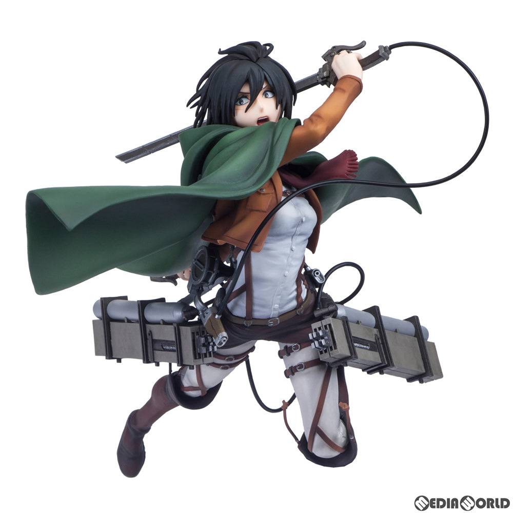 【中古即納】[FIG] Hdge technical statue No.5 ミカサ 調査兵団Ver. 進撃の巨人 完成品 フィギュア ユニオンクリエイティブ(20151130)