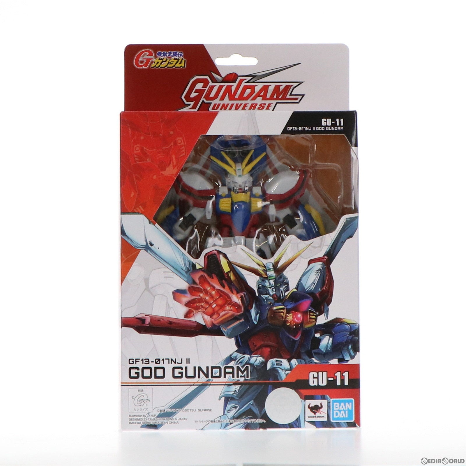 【中古即納】[FIG] GUNDAM UNIVERSE(ガンダムユニバース) GF13-017NJ II GOD GUNDAM(ゴッドガンダム) 機動武闘伝Gガンダム 完成品 可動フィギュア バンダイスピリッツ(20201010)
