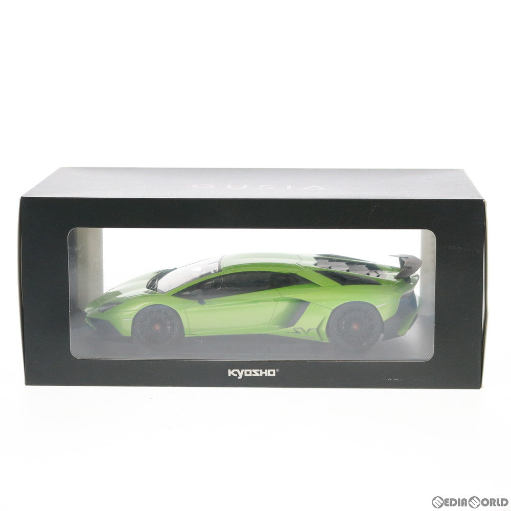 【中古即納】[FIG] OUSIA(ウーシア) 1/18 ランボルギーニ アヴェンタドール SV(グリーンパール) 完成品 ミニカー(KSC09521G) 京商(20170729)