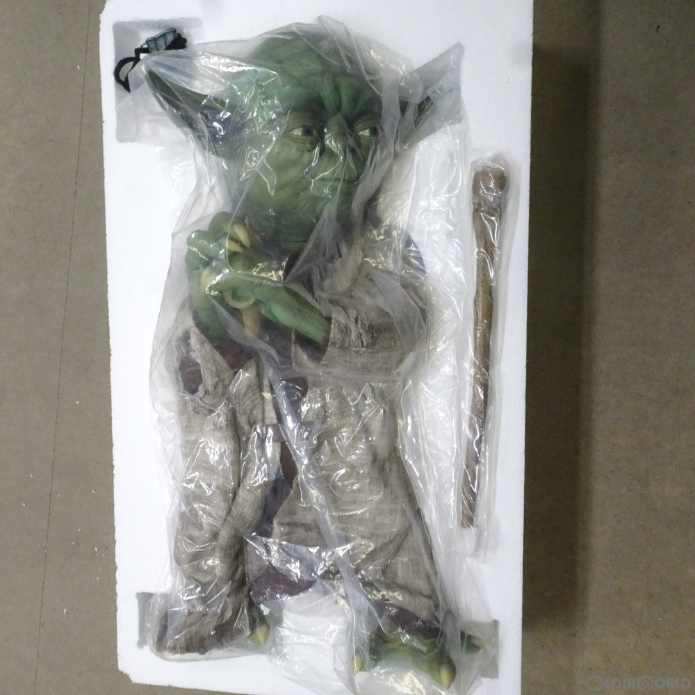 【中古即納】[FIG] ヨーダ ライフサイズフィギュア STAR WARS(スター・ウォーズ) 完成品 フィギュア サイドショウ(20141231)