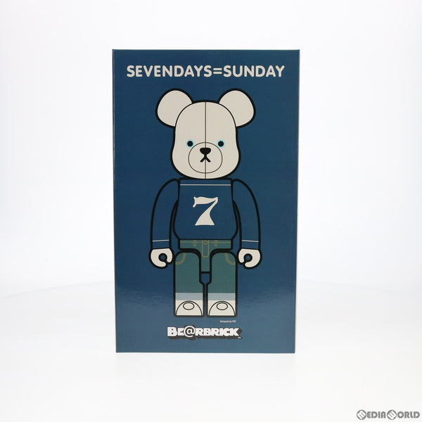 【中古即納】[FIG] BE@RBRICK(ベアブリック) SEVENDAYS=SUNDAY(セブンデイズ サンデイ) 400% 完成品  可動フィギュア メディコム・トイ(20140331)