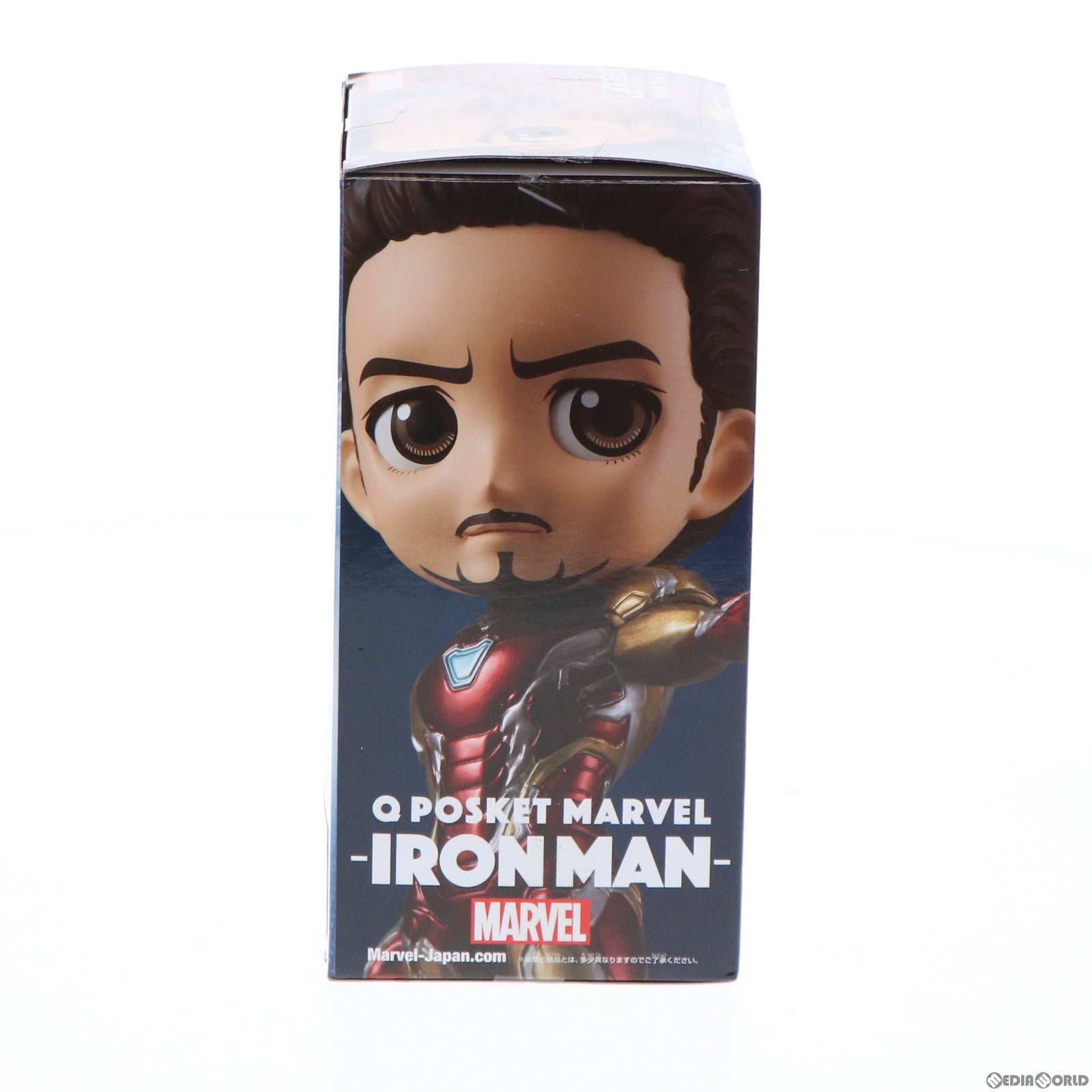 【中古即納】[FIG] アイアンマン(マスク無し) Q posket MARVEL -IRON MAN- フィギュア プライズ(39422) バンプレスト(20190613)
