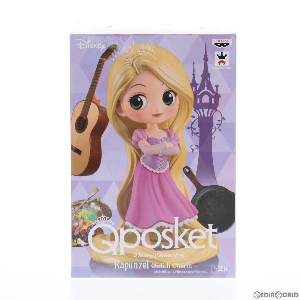 【中古即納】[FIG] ラプンツェル(パステルカラー) Q posket Disney Characters -Rapunzel Girlish Charm- 塔の上のラプンツェル フィギュア プライズ(39046) バンプレスト(20190120)