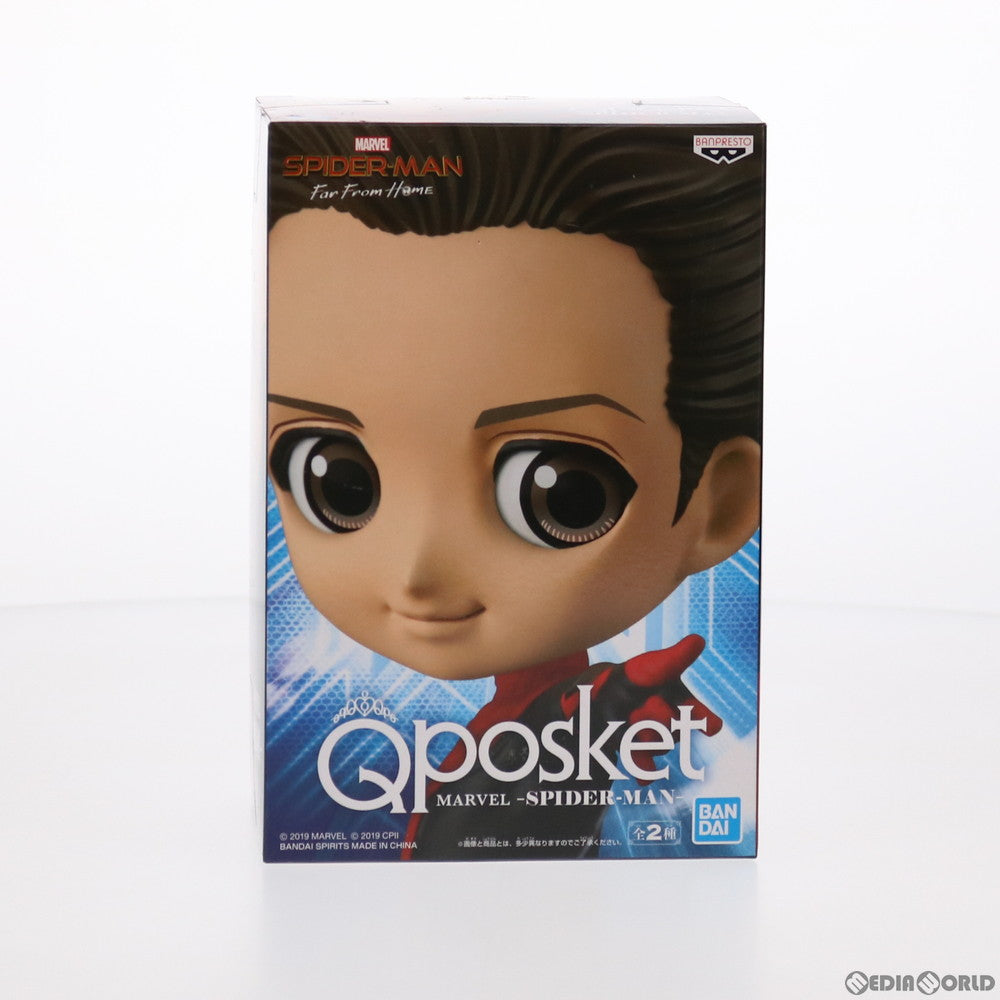 【中古即納】[FIG] スパイダーマン(素顔) Q posket-SPIDER-MAN- スパイダーマン:ファー・フロム・ホーム フィギュア プライズ(39527) バンプレスト(20190731)