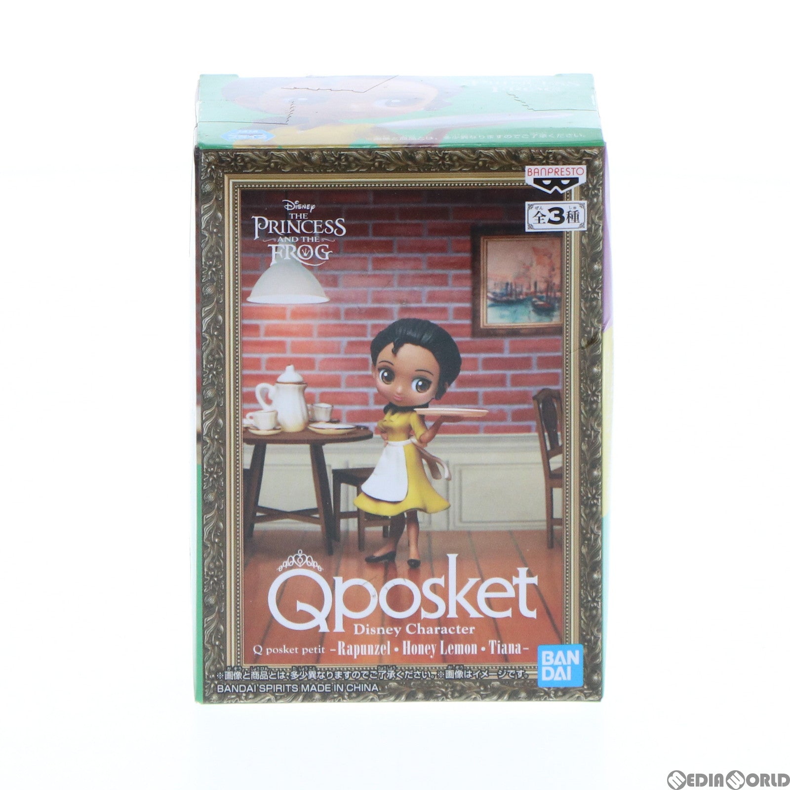 【中古即納】[FIG] ティアナ Disney Character Q posket petit -Rapunzel・Honey Lemon・Tiana- プリンセスと魔法のキス フィギュア プライズ(81881) バンプレスト(20200229)