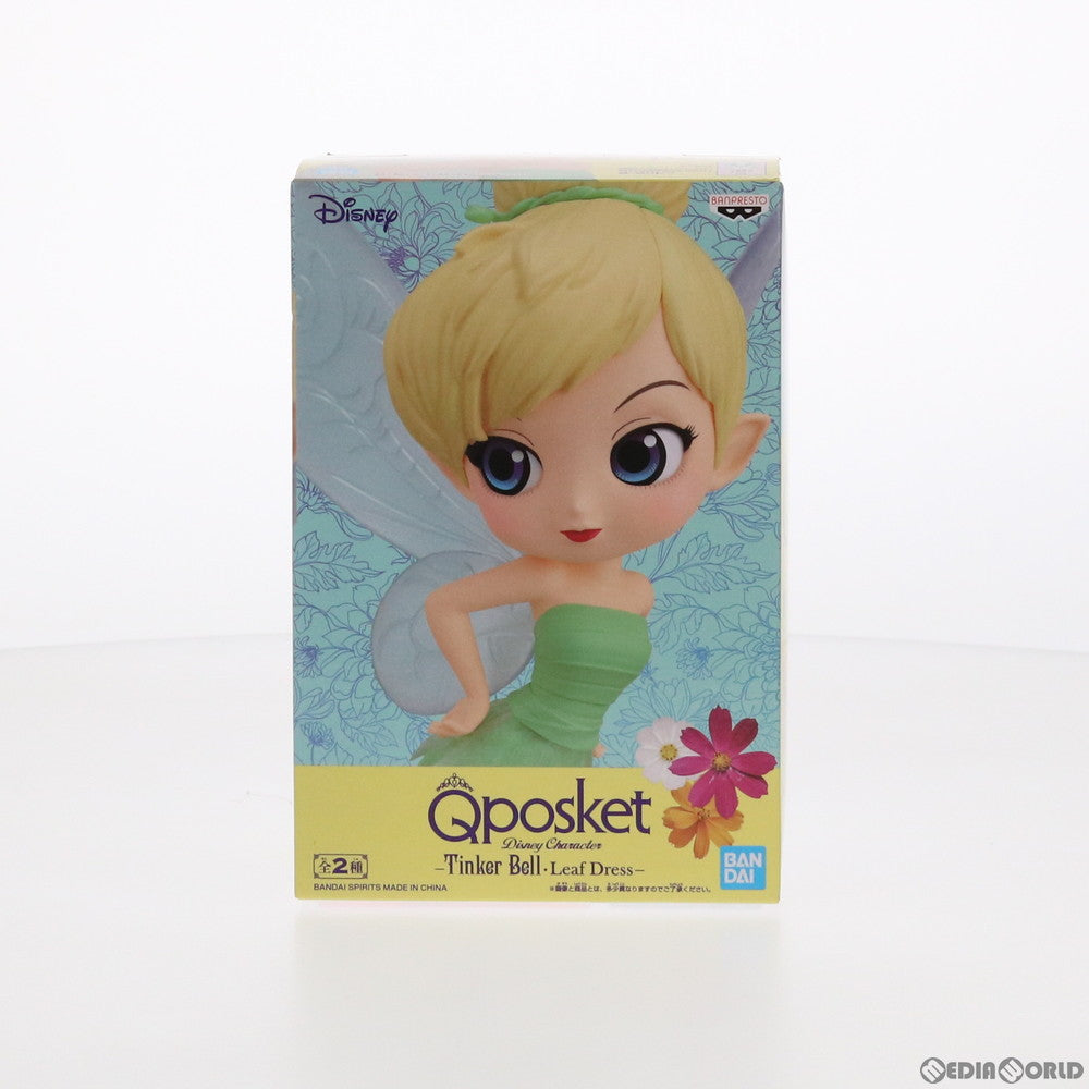 【中古即納】[FIG] ティンカー・ベル(服装淡) Q posket Disney Character-Tinker Bell・Leaf Dress- ピーター・パン フィギュア プライズ(81834) バンプレスト(20200120)