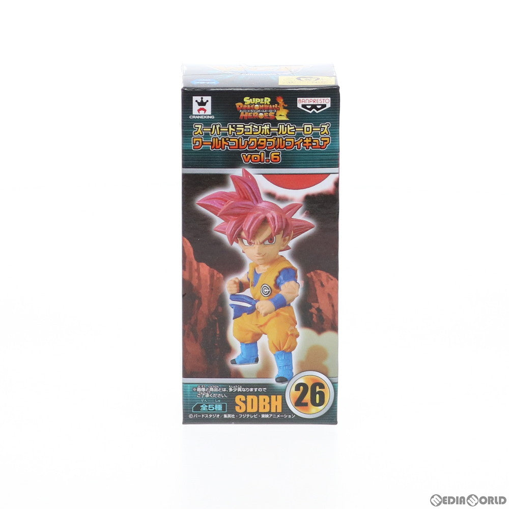 【中古即納】[FIG]超サイヤ人ゴッド孫悟空 スーパードラゴンボールヒーローズ ワールドコレクタブル vol.6 フィギュア プライズ バンプレスト(20190520)