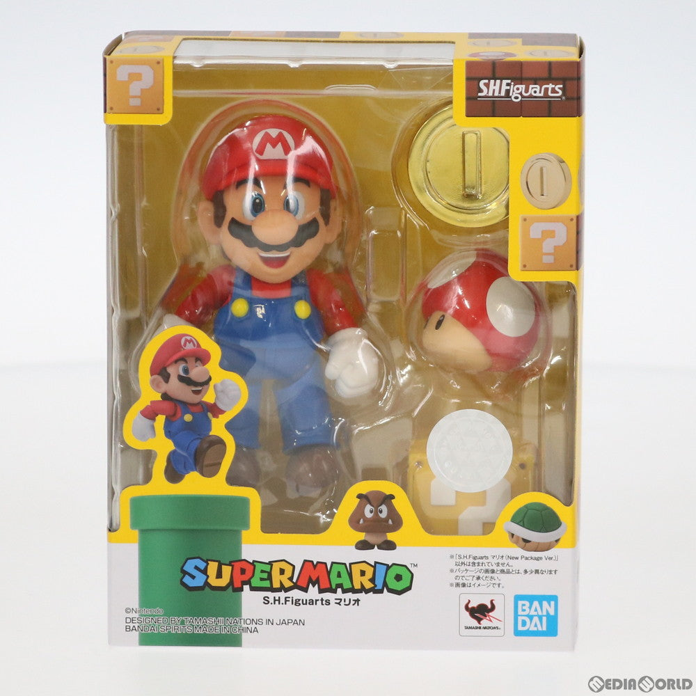 【中古即納】[FIG] (再販) S.H.Figuarts(フィギュアーツ) マリオ(New Package Ver.) スーパーマリオブラザーズ 完成品 可動フィギュア バンダイスピリッツ(20190914)