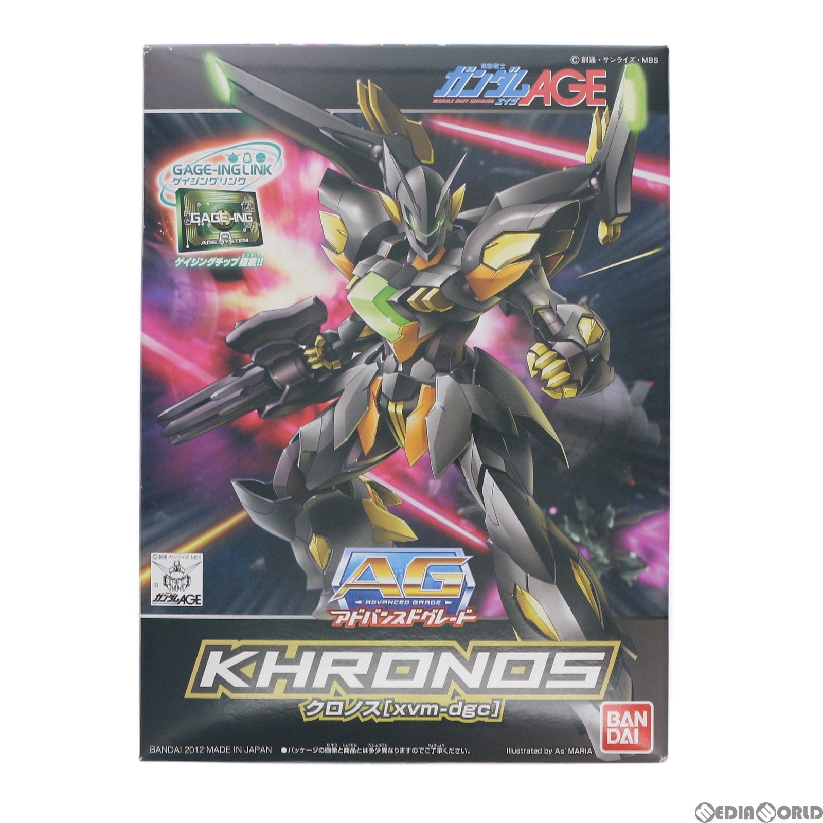 【中古即納】[PTM]カード無し AG 1/144 クロノス 機動戦士ガンダムAGE(エイジ) プラモデル バンダイ(20120310)