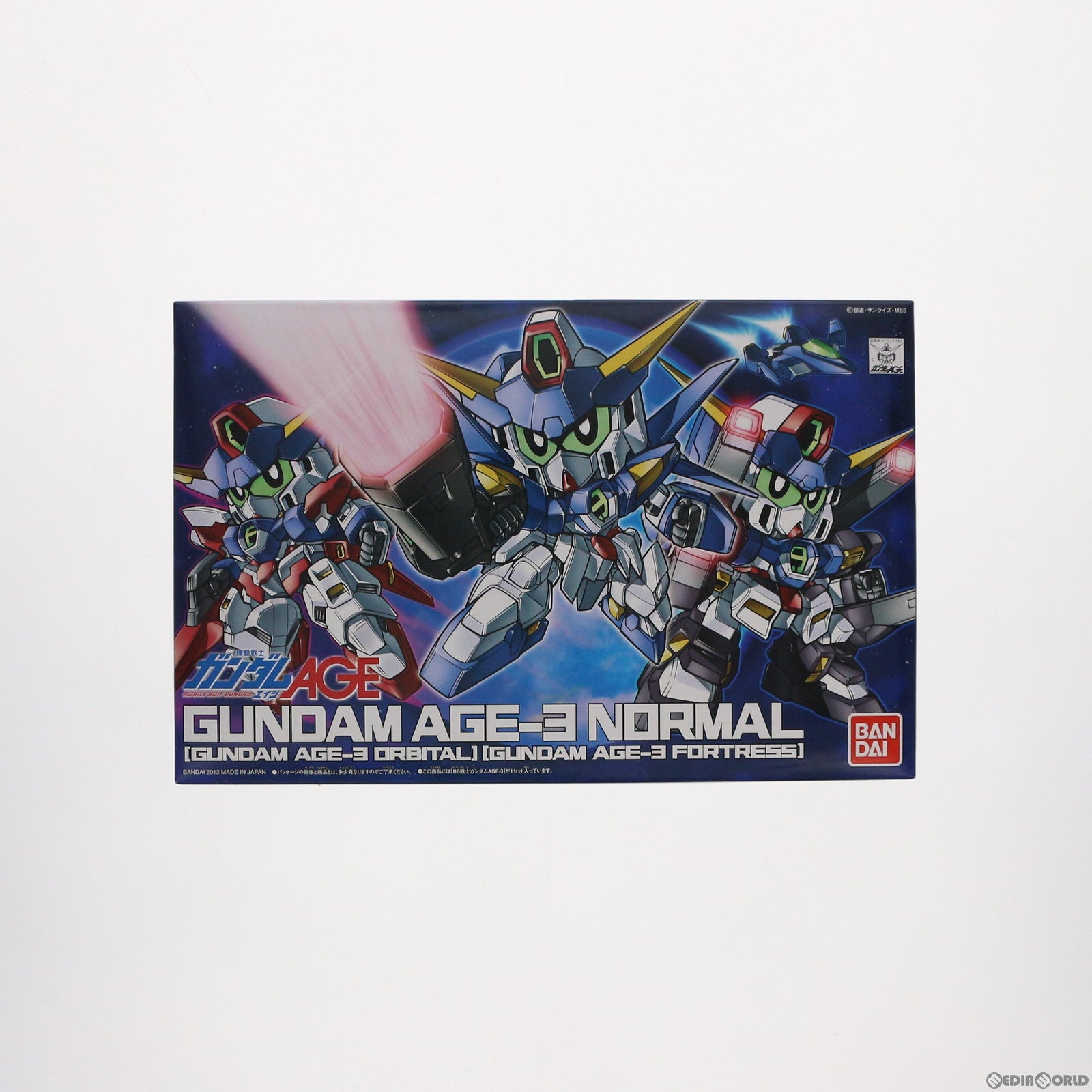 【中古即納】[PTM]SDガンダム BB戦士 372 ガンダムAGE-3(ノーマル・フォートレス・オービタル) 機動戦士ガンダムAGE(エイジ) プラモデル バンダイ(20120707)