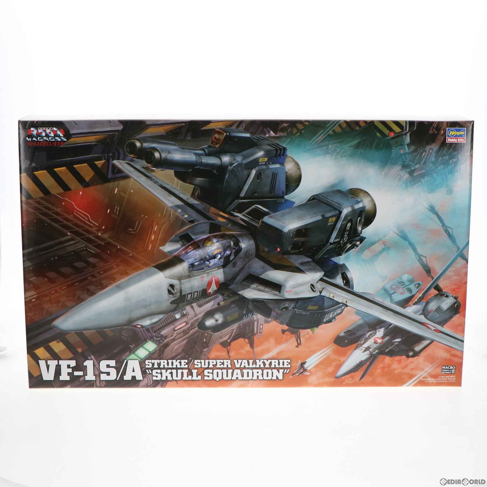 【中古即納】[PTM] 1/48 VF-1S/A ストライク/スーパーバルキリー スカル小隊 超時空要塞マクロス 愛・おぼえていますか プラモデル(MC03) ハセガワ(20200804)