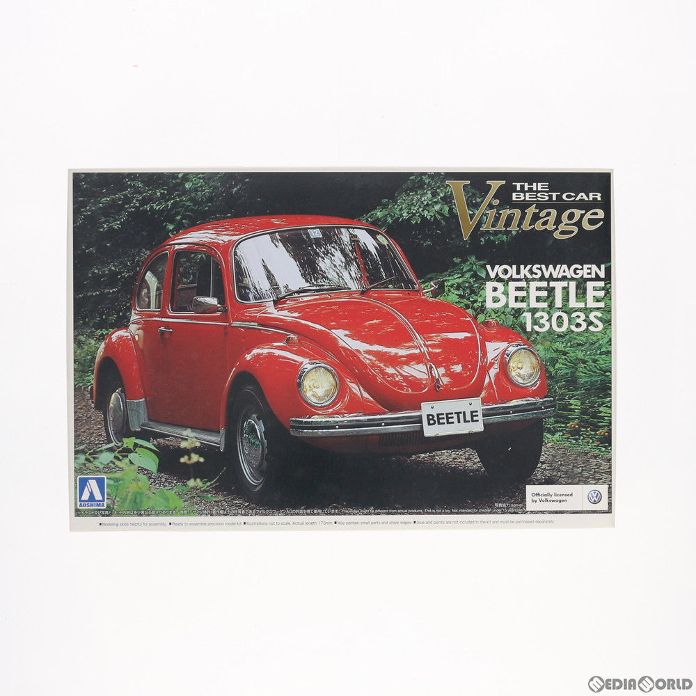 【中古即納】[PTM] 1/24 ザ・ベストカーヴィンテージ No.69 VWビートル(フォルクスワーゲンビートル) 1303S プラモデル アオシマ(20140331)