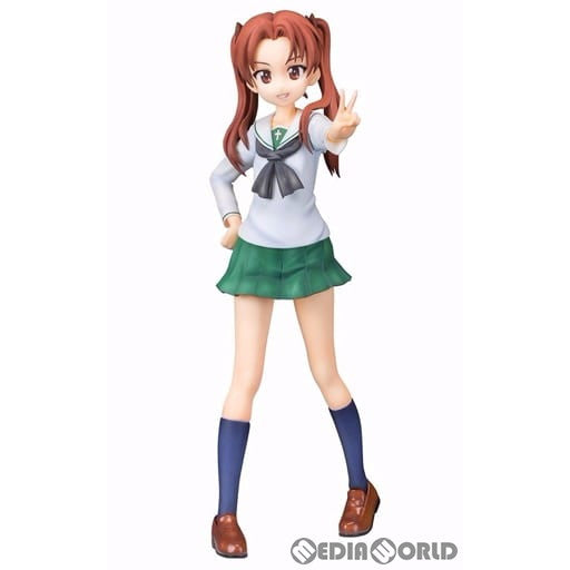 【中古即納】[FIG] 角谷杏(かどたにあんず) ガールズ&パンツァー 1/8 レジンキャスト製塗装済み完成品 フィギュア PULCHRA(プルクラ) (20170831)