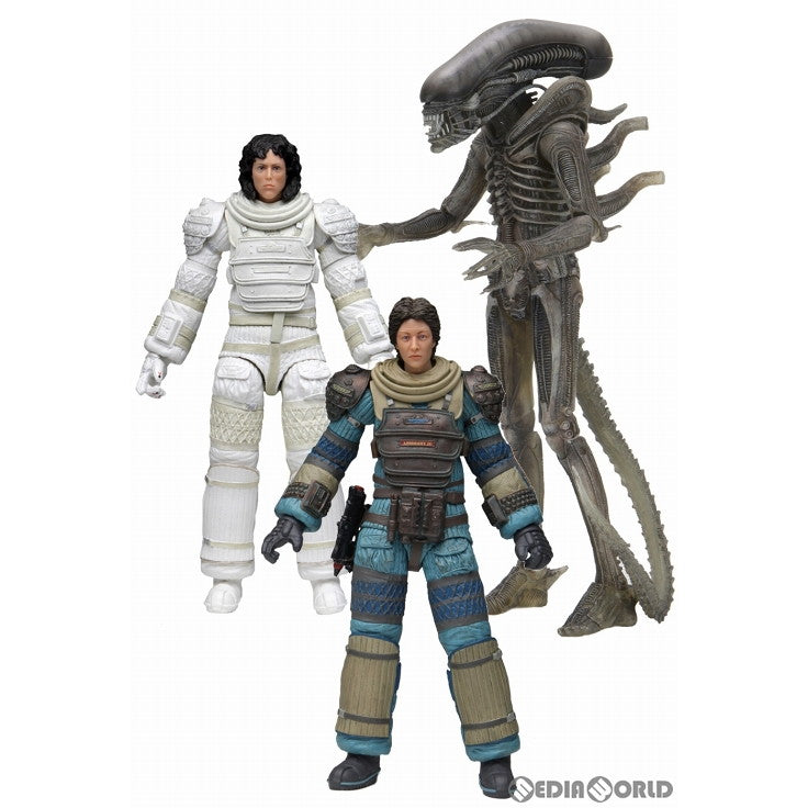 【中古即納】[FIG] エイリアン 40th アニバーサリー 7インチ アクションフィギュア シリーズ4 コンプリート3種セット ネカ(20210610)