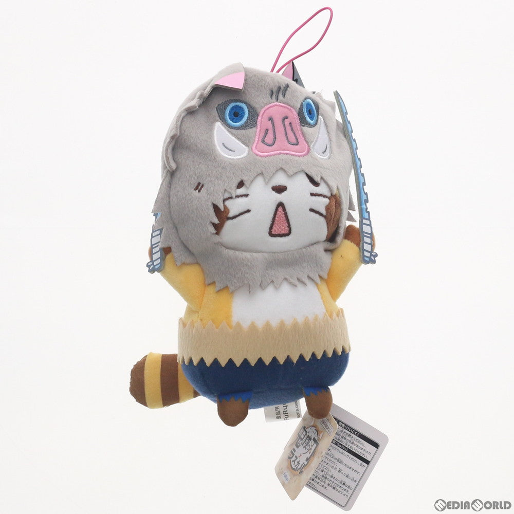 【中古即納】[FIG] (タグ有) コラボぬいぐるみ 伊之助ラスカル(いのすけラスカル) 鬼滅の刃×ラスカル プライズ(AMU-PRZ10924/AMU-PRZ11452) フリュー(20200520)