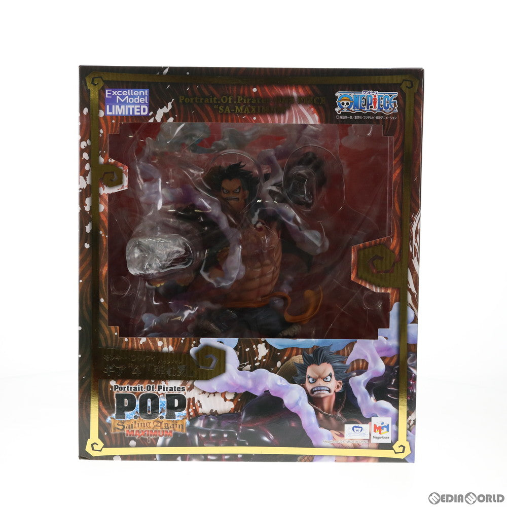 【中古即納】[FIG]Portrait.Of.Pirates P.O.P 『SA-MAXIMUM』 モンキー・D・ルフィ ギア『4』 弾む男 ONE PIECE(ワンピース) 1/8 完成品 フィギュア プレミアムバンダイ&オンラインショップ限定 メガハウス(20170930)