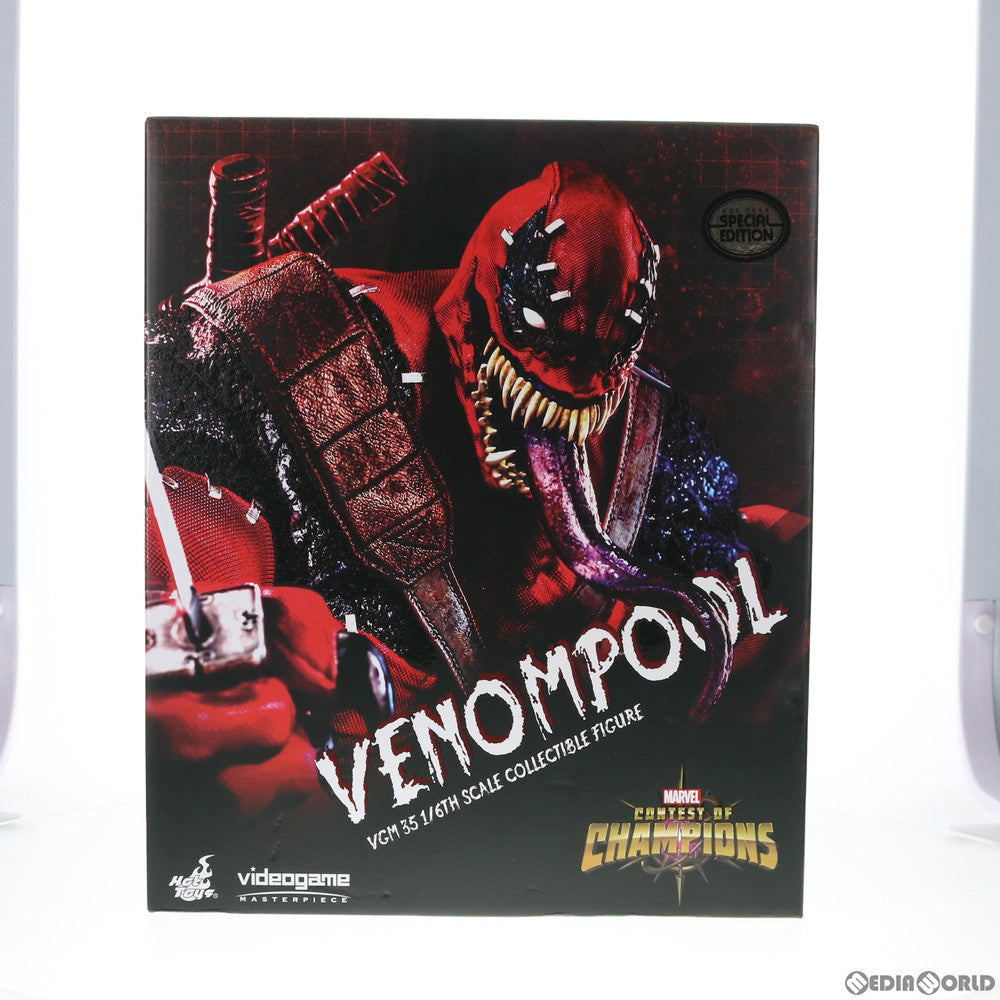 【中古即納】[FIG] トイサピエンス限定 ビデオゲーム・マスターピース ヴェノムプール[ボーナスアクセサリー付き] MARVEL オールスターバトル 1/6 完成品 可動フィギュア(VGM#35b) ホットトイズ(20201031)