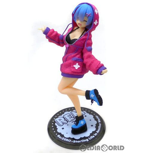 【中古即納】[FIG] タイトーオンラインクレーン限定 レム(笑顔/赤) プレシャスフィギュア レム〜もこもこパーカーver.〜 Re:ゼロから始める異世界生活 プライズ タイトー(20200920)