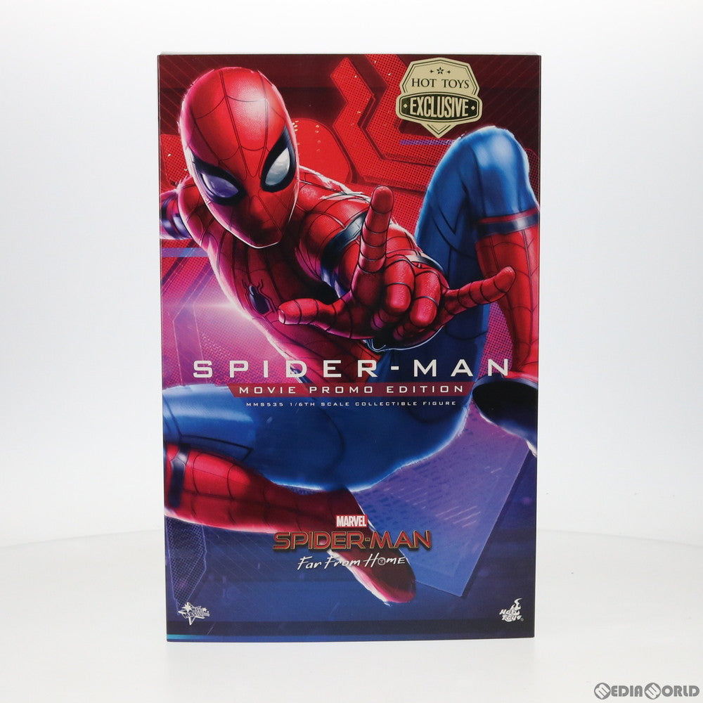 【中古即納】[FIG] ムービー・マスターピース スパイダーマン(ライト版) スパイダーマン:ファー・フロム・ホーム 1/6 完成品 可動フィギュア スパイダーマン エクスクルーシブ・ストア ジャパンツアー限定(MM#535) ホットトイズ(20190622)