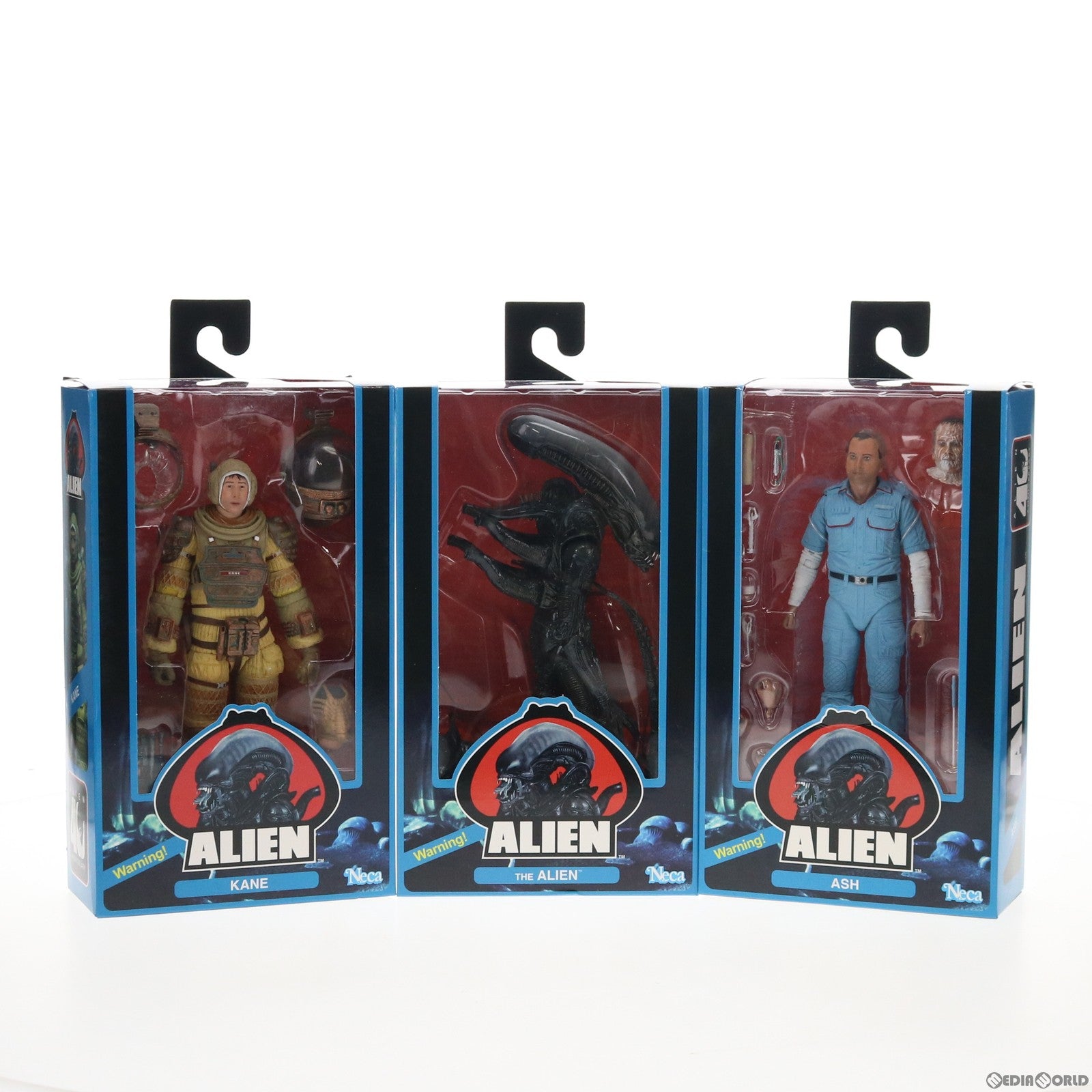 【中古即納】[FIG] エイリアン 40th アニバーサリー エイリアン 7インチ アクションフィギュア シリーズ3 3種セット ネカ(20210120)