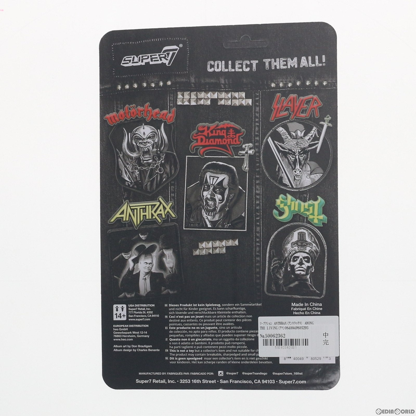 【中古即納】[FIG] リ・アクション ANTHRAX(アンスラックス) AMONG THE LIVING(アマング・ザ・リヴィング) 完成品 可動フィギュア(海外流通版) スーパー7(20200831)