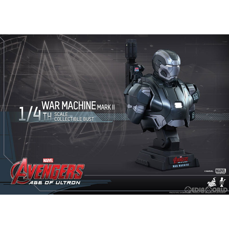【中古即納】[FIG] ホットトイズ・バスト ウォーマシーン・マーク2 1/4スケールバスト アベンジャーズ/エイジ・オブ・ウルトロン 完成品 フィギュア(HTB#29) ホットトイズ(20150531)